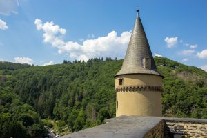 Mesmerizing shot of Vianden castle in the north of Luxembourg